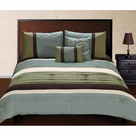 Hallmart Collectibles Jackson 5 Piece Comforter Set in Multicolor-Queen