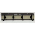 thumbnail image 6 of Better Homes & Gardens Miller 27" Wall Mounted Hook Rack, 4 Hooks, Rustic Gray & Matte Black, 6 of 6