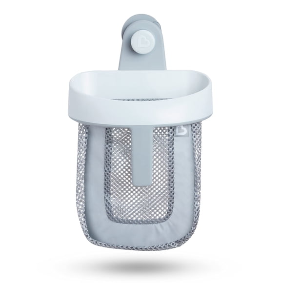 Munchkin Almacenamiento de juguetes de baño colgantes con malla de secado rápido, gris