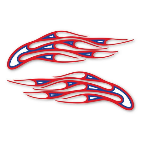 Three Color Flames Apollo Design Magnets