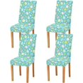 thumbnail image 2 of Easter Flowers Eggs Dining Room Chair Covers Spring Floral Chamomile Chair Slipcovers Seat Protector Removable Washable Chair Cover For Home Kitchen Restaurant Hotel 4pcs, 2 of 6