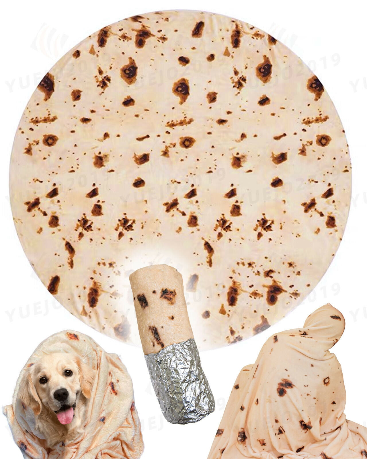 Details about   2020 Tortilla Blanket 2.0 Double Sided 71 inches for Adult and Kids Giant Funny 