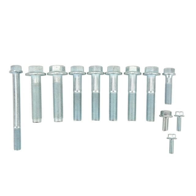 12PCS Transmission Bolt Kit Complete Metal Replacement for Acura B16 B18 B20 Hydro 5spd