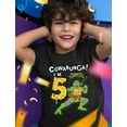 thumbnail image 2 of 5th Birthday Shirt TMNT Mutant Ninja for Boys Youth Kids T-Shirt Small Black, 2 of 4