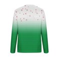 thumbnail image 5 of Hauts à Manches Longues pour Femmes T-Shirt de Noël Imprimé 3D Cerf Décontracté à Col Rond, 5 of 5