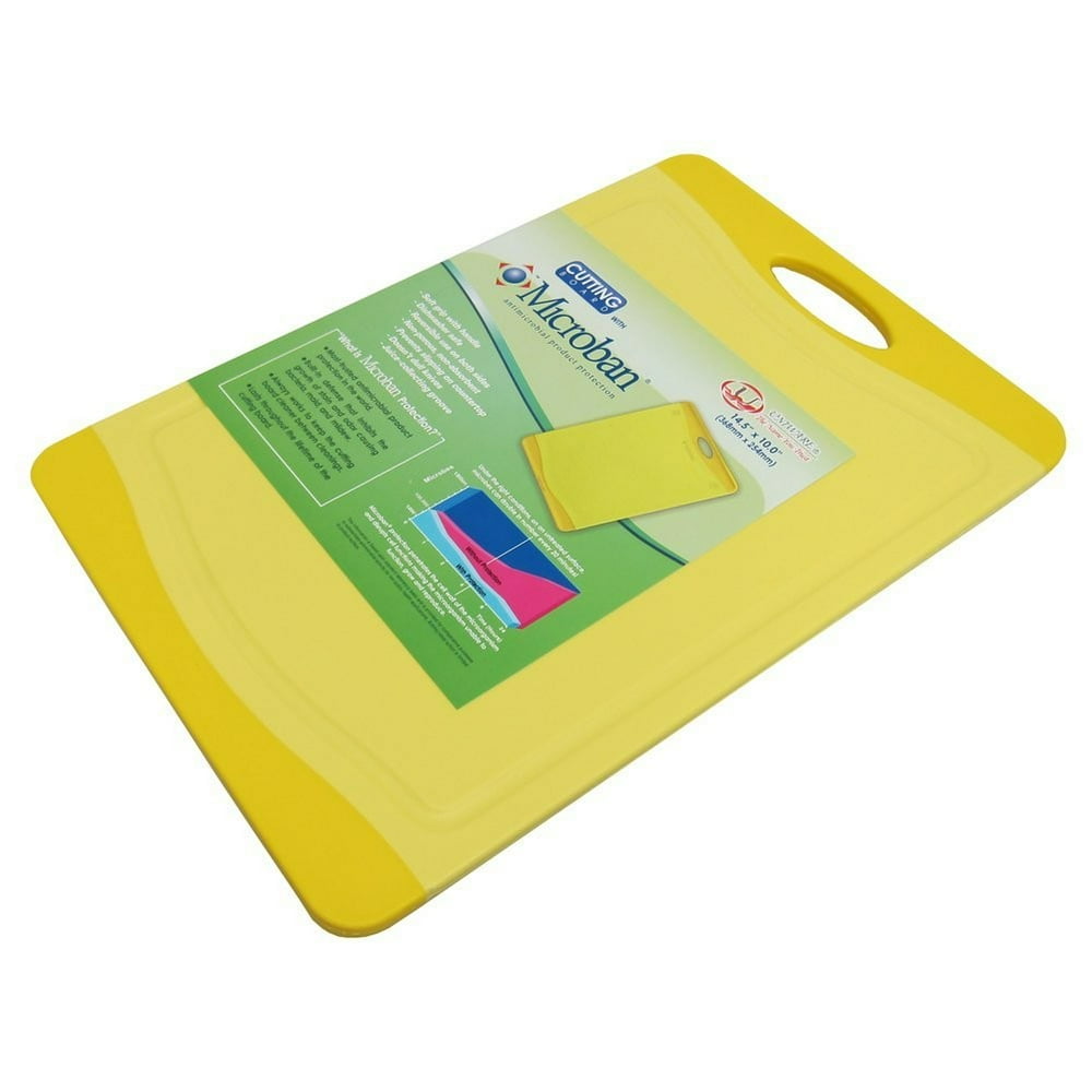 Microban Antimicrobial Cutting Board, Yellow, 14.5X10 Inches Walmart