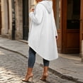 thumbnail image 5 of jjayotai Women's Zip up Hoodies Long Tunic Sweatshirts Oversized Long Sleeve 2026 Fall Hoodie Jacket Coat Casual High-Low Hem Sweatshirt Jacket with Pockets, 5 of 6