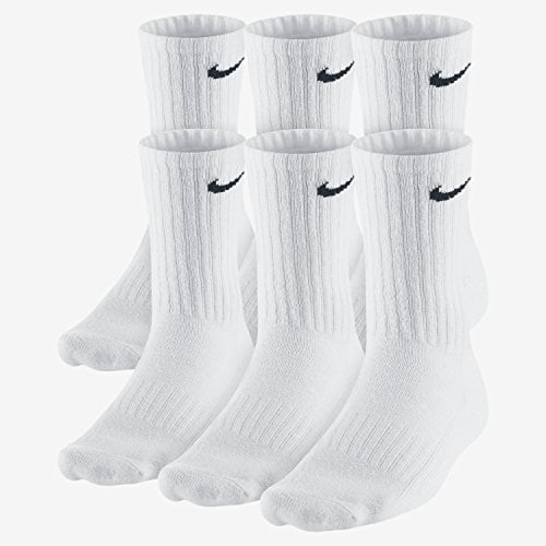 hoop band discretie Nike 6-pk. Performance Cotton Crew Socks Size 8-12 - Walmart.com