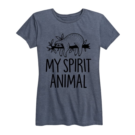 Instant Message - Sloths Are My Spirit Animal Short Sleeve Graphic T-Shirt