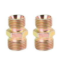 Unique Bargains 2pcs M16 x 1.5mm to M18 x 1.5mm Auto Car Straight Air Pipe Fitting Connector Adapter