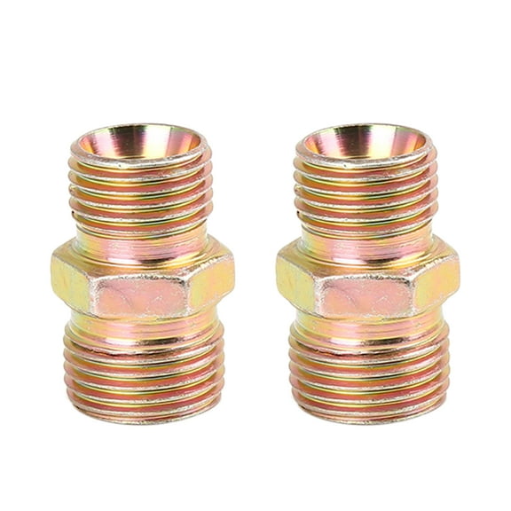 Unique Bargains 2pcs M16 x 1.5mm to M18 x 1.5mm Auto Car Straight Air Pipe Fitting Connector Adapter