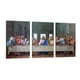 thumbnail image 1 of Cuadro Decorativo Tríptico Vertical La Ultima Cena Canvas Revolution  Set De 3 Cuadros 30x45 cm, 1 of 5