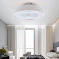 thumbnail image 2 of Anqidi Enclosed Round Ceiling Fan Light Invisible Dimmable Pendant Fan Light Semi Flush Mount Chandelier w/Remote (Constellation), 2 of 12