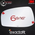 thumbnail image 5 of exactafit 8227L Driver Side Mirror Glass Replacement Fits 2004-2006 Volvo S60 S80 V70 Left Hand 3m Adhesives, 5 of 5