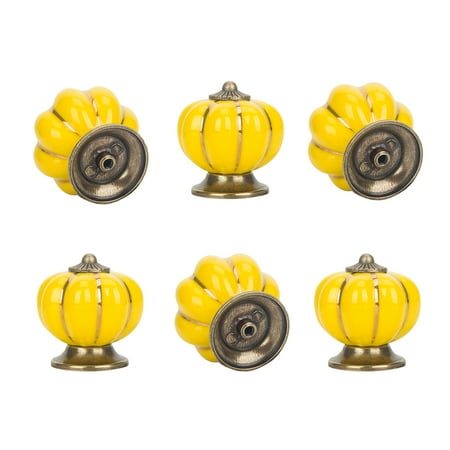 Blue Drawer Pull (NK HOME 1Pcs 38MM Cabinet Knob Pumpkin Shape Drawer Door Pull Kitchen Cabinets Wardrobe Pulls)