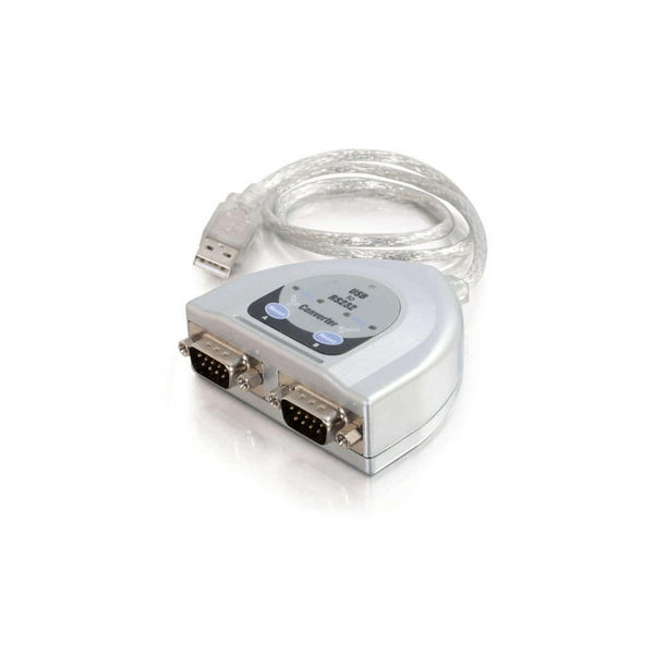C2G 26478 USB to 2Port DB9 Serial RS232 Adapter Cable, TAA Compliant