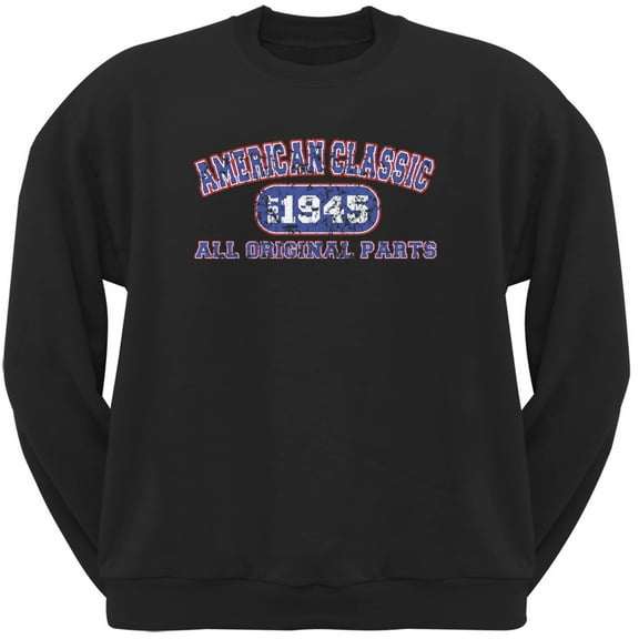 Classic American 1945 Funny Black Adult Sweatshirt - 2X-Large