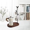 thumbnail image 5 of Cup Rack, Cup Holder, Countertop Cup Tree, Countertop Coffee Cups and Tea Cups, Bar Accessories and Kitchen Organizer (Black, 4 Hooks), 5 of 5