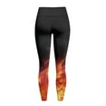 thumbnail image 6 of Renewold Flame Black Pocket Yoga Pants for Women Active Yoga Pants Butt Lifting Elastic Essential Leggings Comfy Sportswear Running Tights Ankle Leggings, XS, 6 of 8