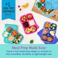 thumbnail image 2 of Bentgo Easyboxes - Reusable 5-Compartment Food Containers, Stackable 8-Piece Set, 4 Trays & 4 Lids, BPA-Free Food Storage for Meal Prep, School, & Work; Lunch Boxes w/Patented Design (), 2 of 3