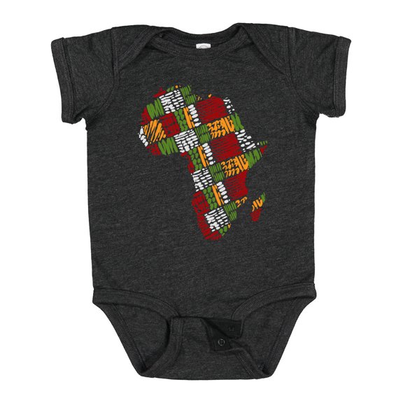 Inktastic Black History Month Africa in Handmade Textile Fabric Boys or Girls Baby Bodysuit