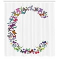 thumbnail image 3 of Ambesonne Letter C Shower Curtain, Natural Grace Inspired, 69"Wx70"L, Multicolor, 3 of 3