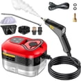 thumbnail image 1 of Limpiador a Vapor para Detalles Del Hogar y el Automóvil, Limpiador a Vapor de Mano a Presión de 2500W, Calentamiento Rápido de 15S, Salida de Vapor de 6 Niveles, Tanque de Agua de 1,2 L, 1 of 8