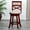 #1 Cherry, variant on Cfowner 24" Counter Height X-Back Swivel Stool, Espresso Finish, Beige Fabric Seat
