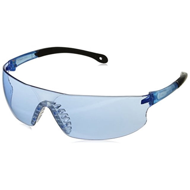 Radians Light Blue Safety Glasses, Scratch-Resistant, Wraparound