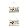 thumbnail image 1 of Bewildely Cartel de gallinero, placas colgantes de diseño atractivo, placas de jardín, decoración del hogar, accesorios de granja para patio Type2 NO2, 1 of 6