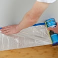 thumbnail image 4 of Duck Brand Clean Release Pre-Taped Clear 4 ft. x 90 ft. Drop Cloth, 4 of 8