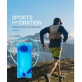 thumbnail image 3 of 2L Sports Water Bladder TPU Drinking Bag Portable Water Bladder Storage Bag BPA Free For Climbing Riding Marathon Cross-Rally Flask Bag Flask Pouch Drinking Flask Travelling, 3 of 8