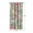 thumbnail image 5 of Labrador Dog and Flower Floral Shower Curtain 36"x72" ,Bathroom Decorative Shower Curtains Set with 12 Hooks,Modern Waterproof Washable Shower Curtain, 5 of 6