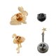 thumbnail image 4 of 4 Piezas de Broche Vintage pieza Alfileres de Dibujos Animados Alfileres de Botón Pin Decoración de jinwen Vintage broche lote, 4 of 8