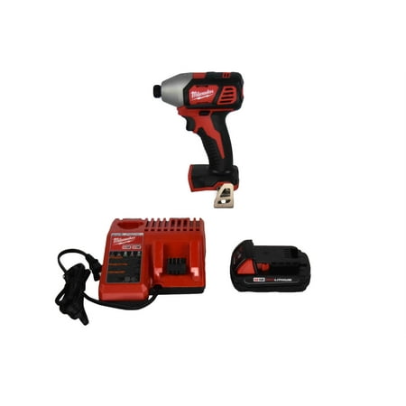 Milwaukee M18 1/4" 18V Cordless Impact Driver 2656-20 with 3Ah Battery & Charger