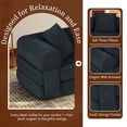 thumbnail image 5 of Timbernest 80" Convertible Sofa Bed, Corduroy Sleeper Couch with Storage Pockets for Living Room, Dark Gray, 5 of 12