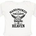 thumbnail image 4 of Inktastic Handpicked for Earth by My Uncle in Heaven with Angel Wings Boys or Girls Long Sleeve Baby Bodysuit, 4 of 5