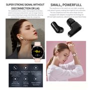 Rainbuvvy T97 Smartwatch, 1.39 inches, Built-in Bluetooth Headphones, 100 Sports Modes, for iOS/Android Sports Watches