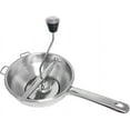 thumbnail image 3 of Stainless Steel Fruit Vegetables Grinder Large Quart Capacity 3 Milling Discs Dishwasher Safe, 3 of 4