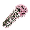 thumbnail image 4 of Guirnalda de flores artificiales para colgar en la pared, simulación floral, vid, oficina en casa, flor falsa, ratán, rosa kenally HA8140-02B, 4 of 6