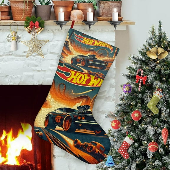 Hot Wheel Themed Christmas Socks