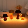 thumbnail image 1 of EIMELI Mushroom Lamp LED Night Light Mushroom Table Night Light 600mAh Wooden Mushroom Touch Lamp Dimmable Bedside Lamp Eye Protection Ambience Light Décor USB Rechargeable Cute Lamp for, 1 of 9