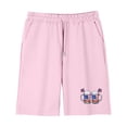 thumbnail image 6 of DJDLJWCJ Girls Outfit Sets Girls Crewneck T Shirts and Elastic Waist Summer Shorts Cute Clothing Sets Pink Size 9, 6 of 10