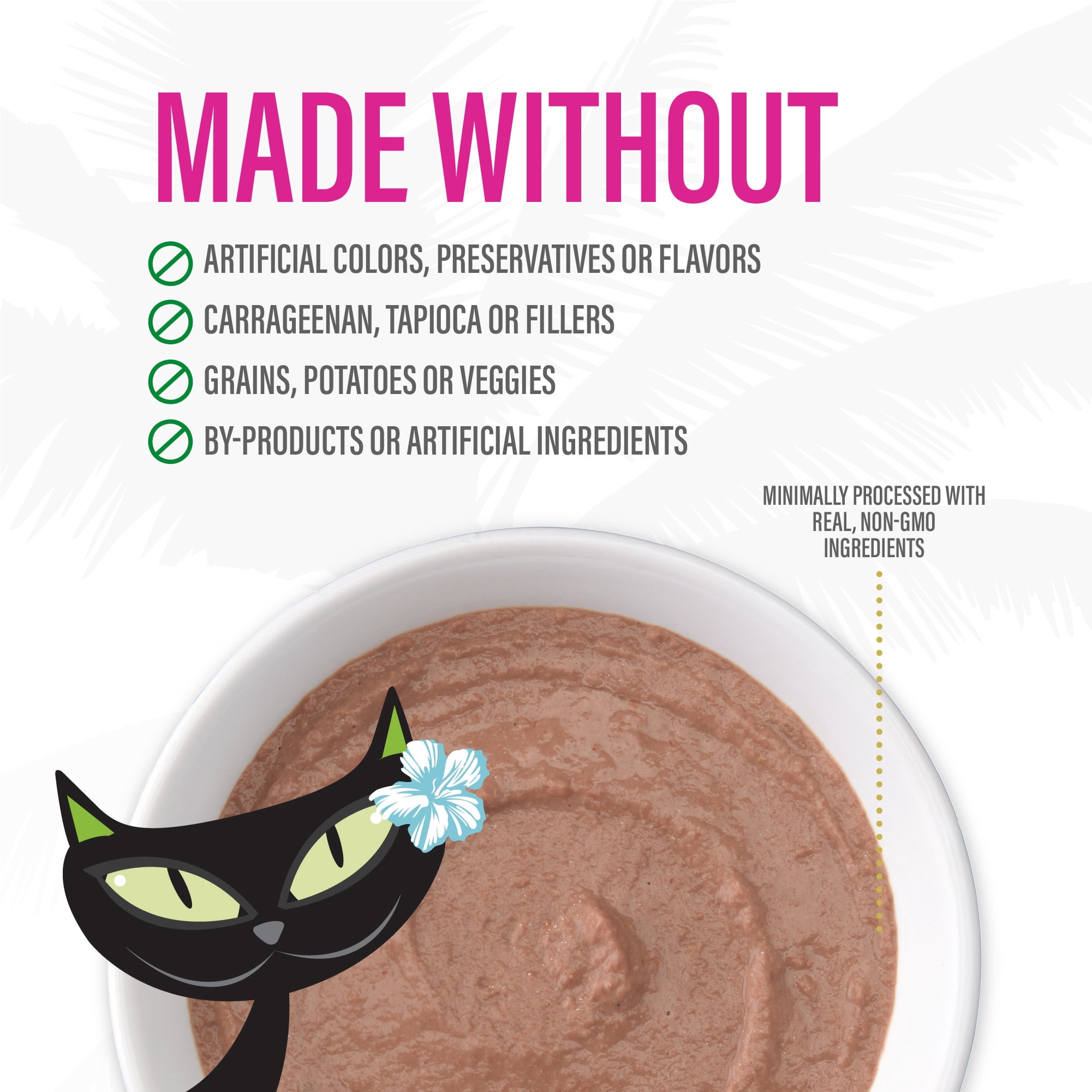 (24 pack) Tiki Cat Luau Velvet Mousse Wet Cat Food, Tuna & Mackerel, 2.8 oz. Pouch