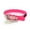 Pink, variant on Ultrahund "Play" Glow Buckle Collar - 10" to Center Hole - Blue