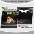 thumbnail image 4 of HUISEFOR Fireplace Car Trunk Mat 29" x 39" Anti Slip Scratchproof All Weather Trunk Protection Cargo Liner Easy To Clean Vehicle Interior Accessories Suitable for Most Cars, 4 of 7