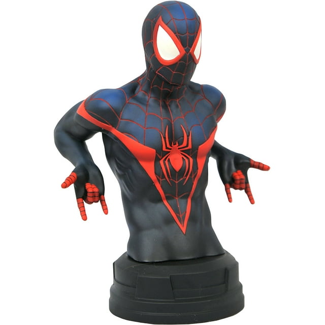 Marvel Comics de Collection Spider-Man Statue Buste 6 Pouces Échelle 1/7 - Miles Morales Spider-Man
