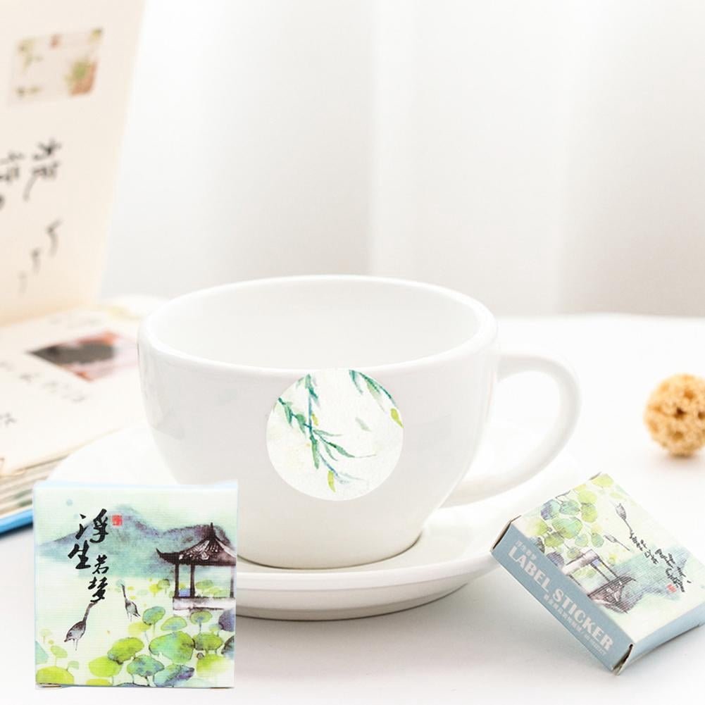40pcs / Set Diy Stickers Vintage Style Chinese Traditional Adhesive Stickers Decoration Stickers For Student Supplies, Office Supplies