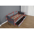 thumbnail image 3 of [Luckynote] Upholstered Daybed with Storage Drawers, Wood Daybed Twin Size, No Box Spring Needed, Grey, 3 of 9