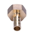 thumbnail image 3 of 3X Gold Brass Fitting 10mm Hose Barb 1/2 Inch NPT Female Thread Straight Connector, 3 of 6